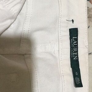Ralph Lauren straight white jeans sz 10